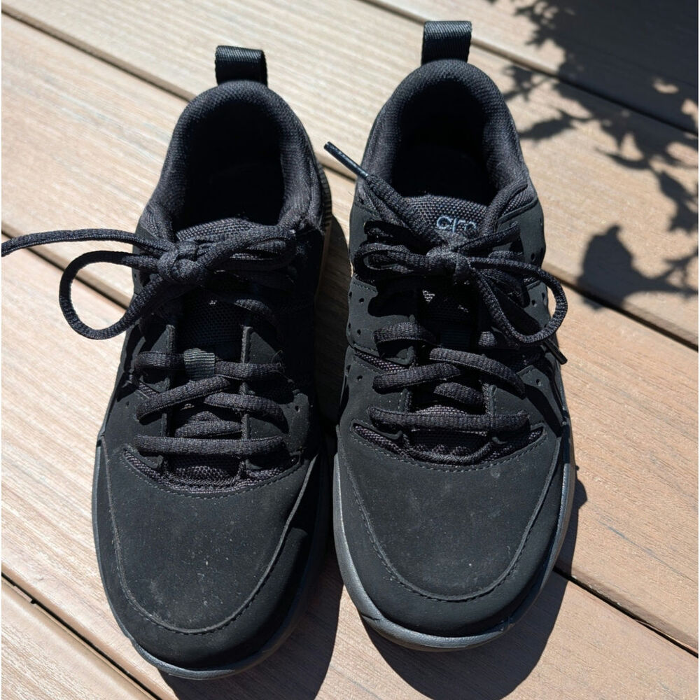 Crocs Women's On the Clock Work Sneaker Black 7.5 Slip Resistant